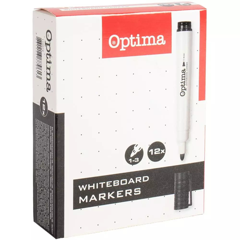 OPTIMA MARKER bela tabla CRNI