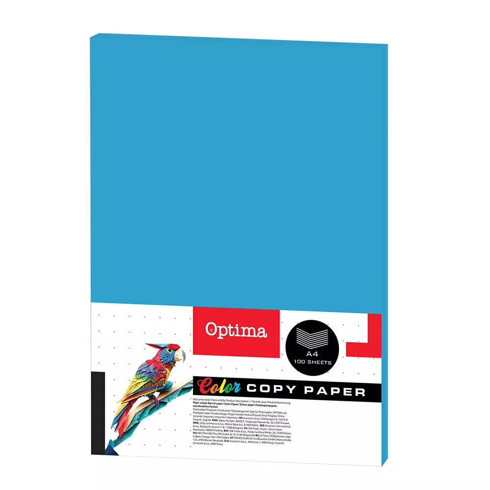OPTIMA FTK PAPIR INT.TIRKIZ 100/1 80g A4