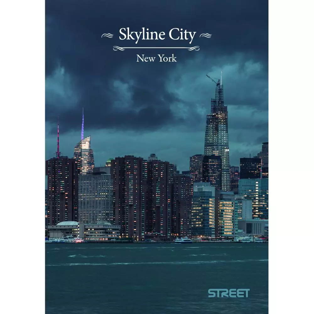 SVESKA A5 LINIJA SKYLINE