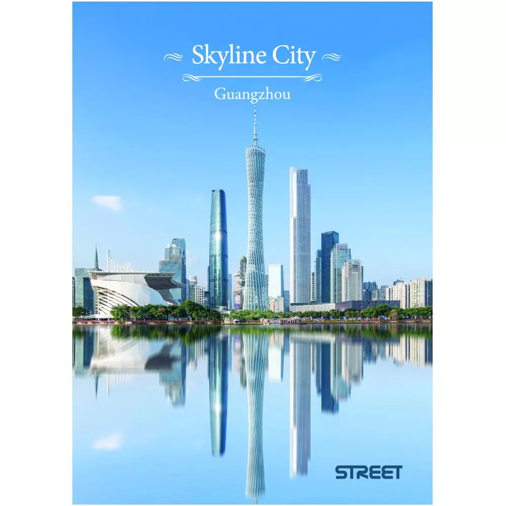 SVESKA A5 KVADRATI SKYLINE
