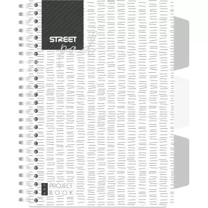 STREET WHITE Sveska SP A5 kvad.100lis