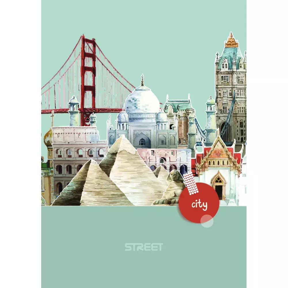 CITY BREAK  SVESKA A4/54/LINIJE  80G