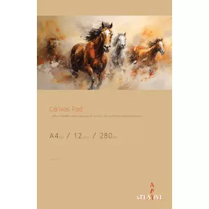 CREATIVEART BLOK CANVAS.A4 12L 28OG