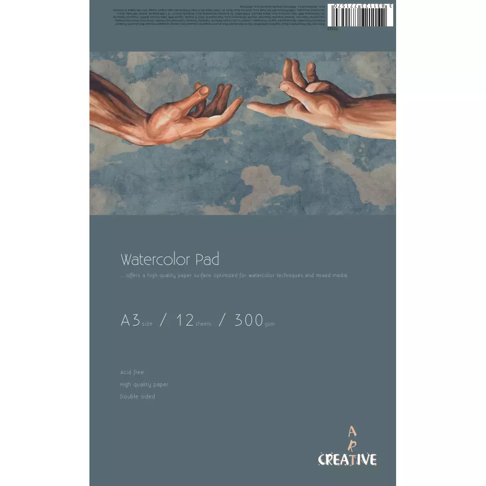 CREATIVEART BLOK  AKVAREL A3 12L 300G