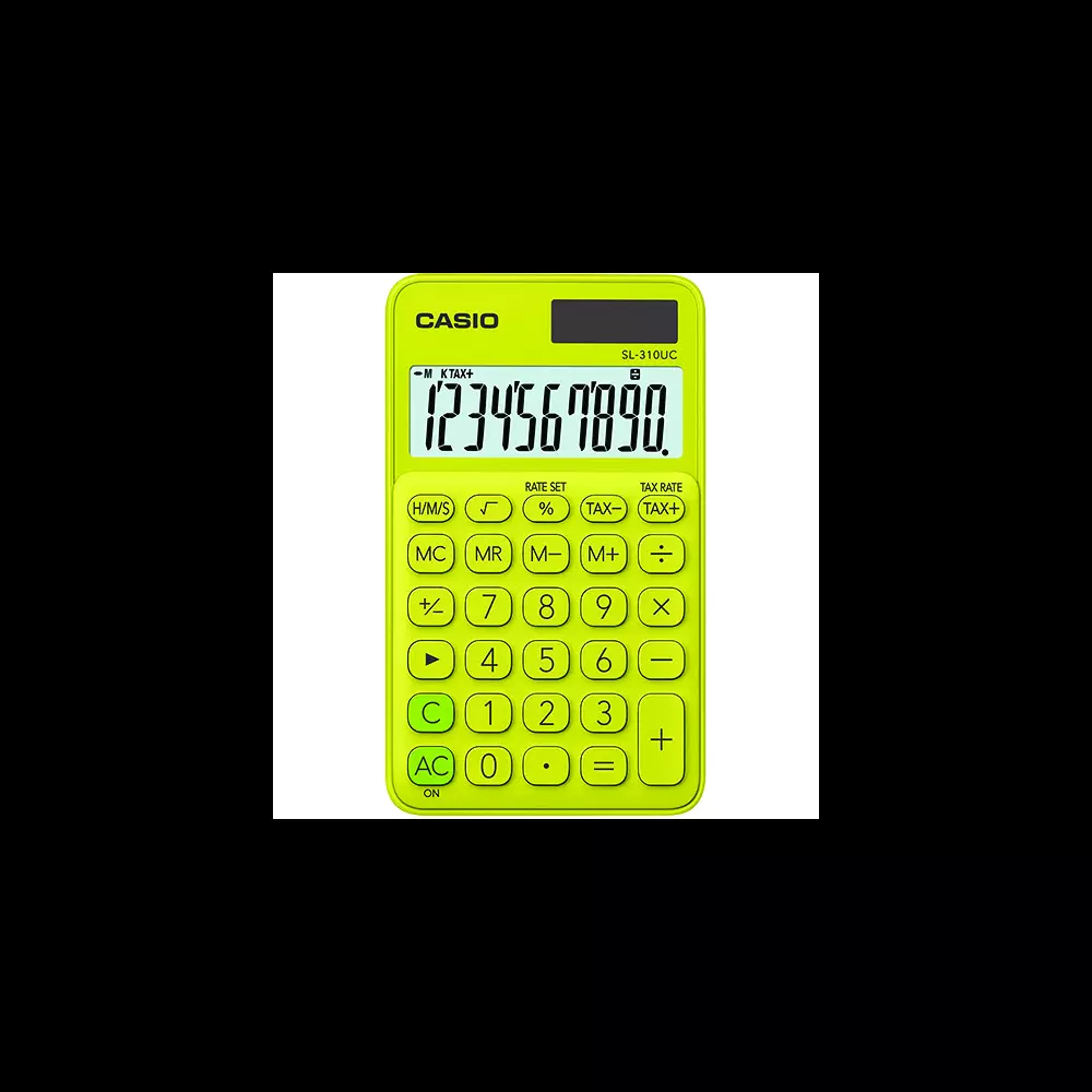 CASIO dzepni kalkulator SL 310 žuta