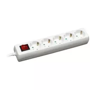 PRODUŽNI kabl COMMEL 5ut 5m sklopka beli