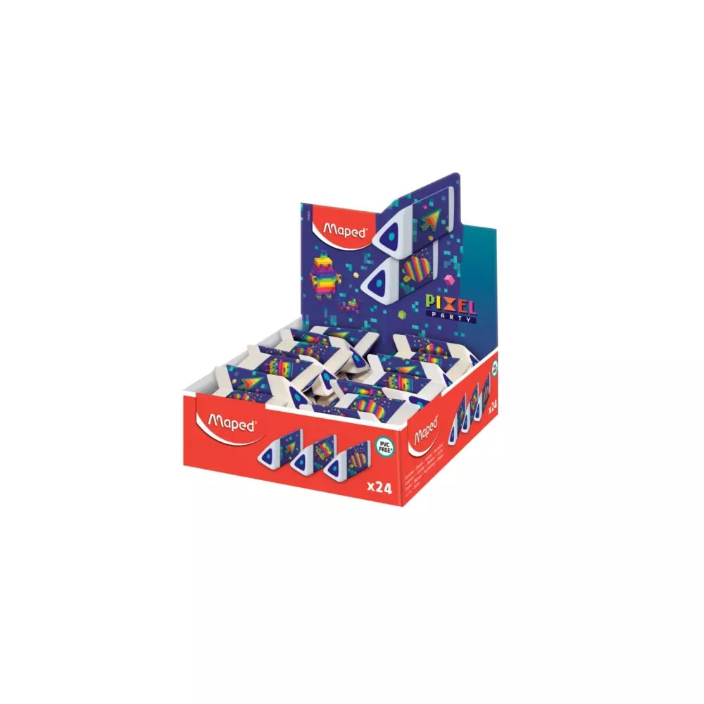 MAPED gumica PIXEL Piramida 1/3 blister