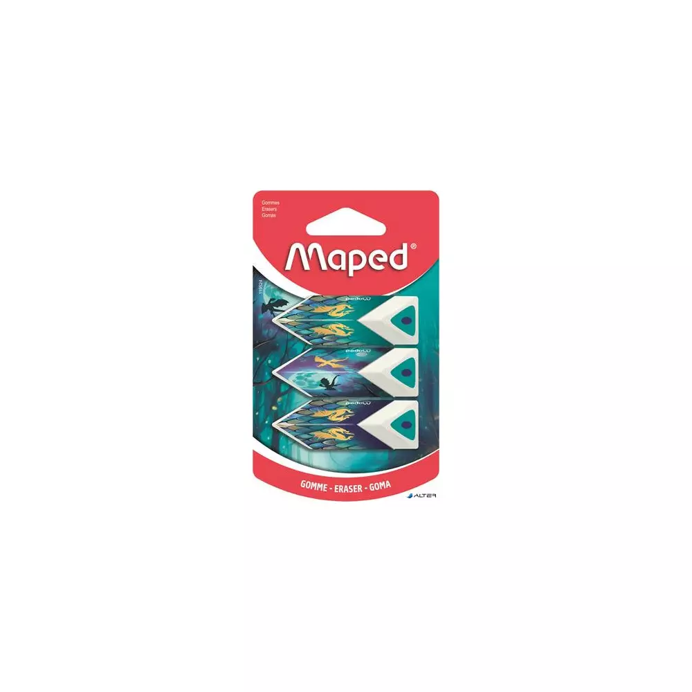 MAPED gumica DRAGON Piramida 1/3 blister