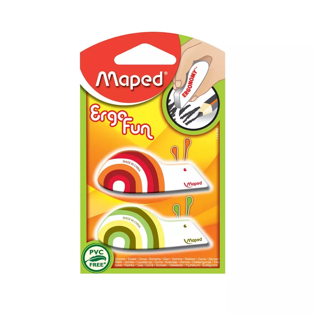 MAPED gumica ERGO FUN 1/2 blister