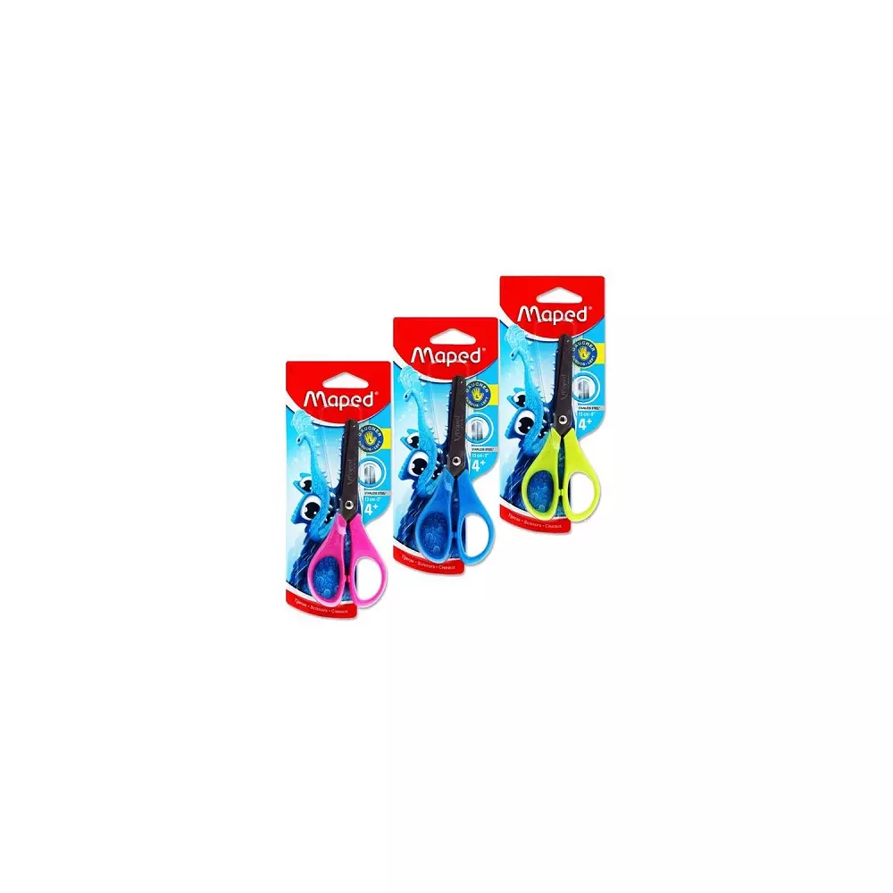 MAPED makaze ŠKOLA Soft 13cm blister