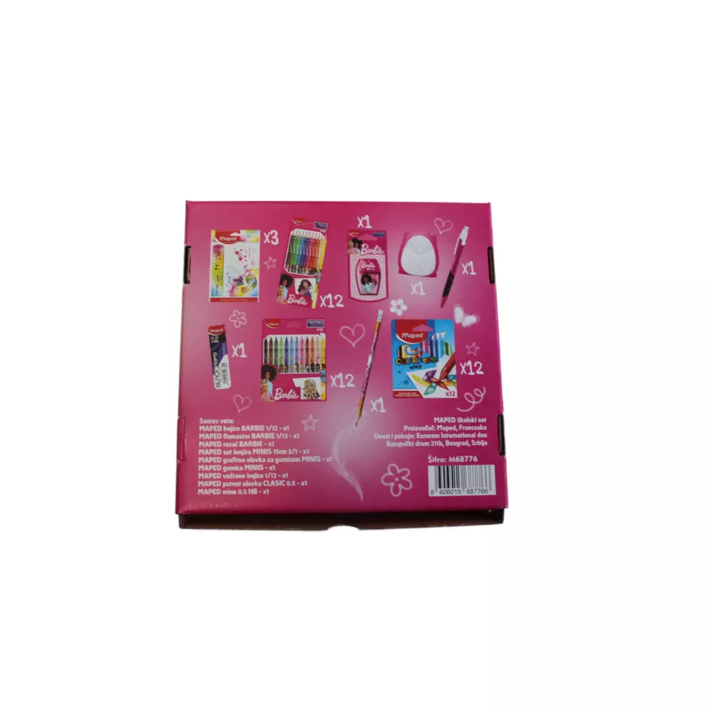 MAPED školski set Barbie