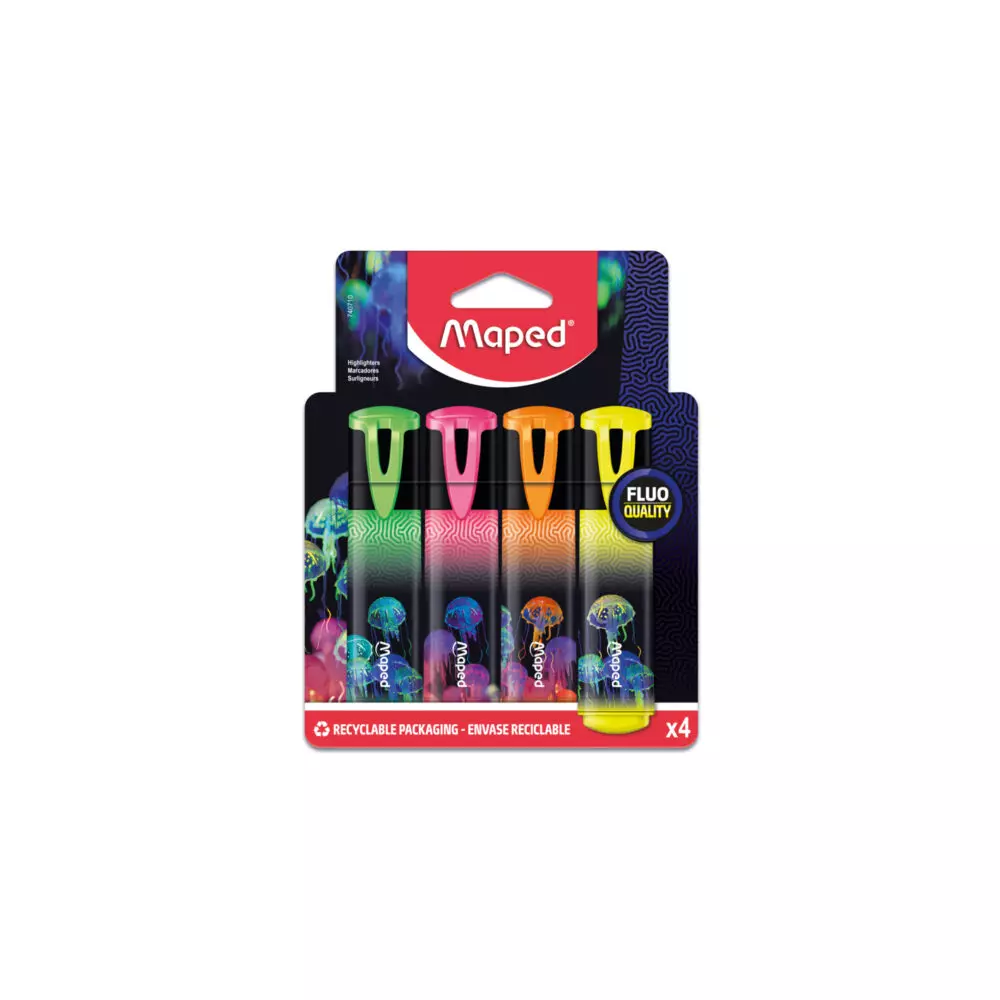 MAPED text marker FLUO PEP'S 1/4 DEEPSEA