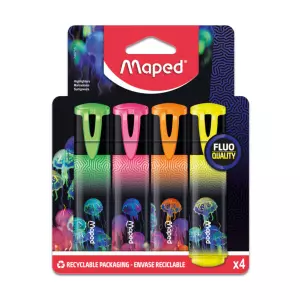 MAPED text marker FLUO PEP'S 1/4 DEEPSEA