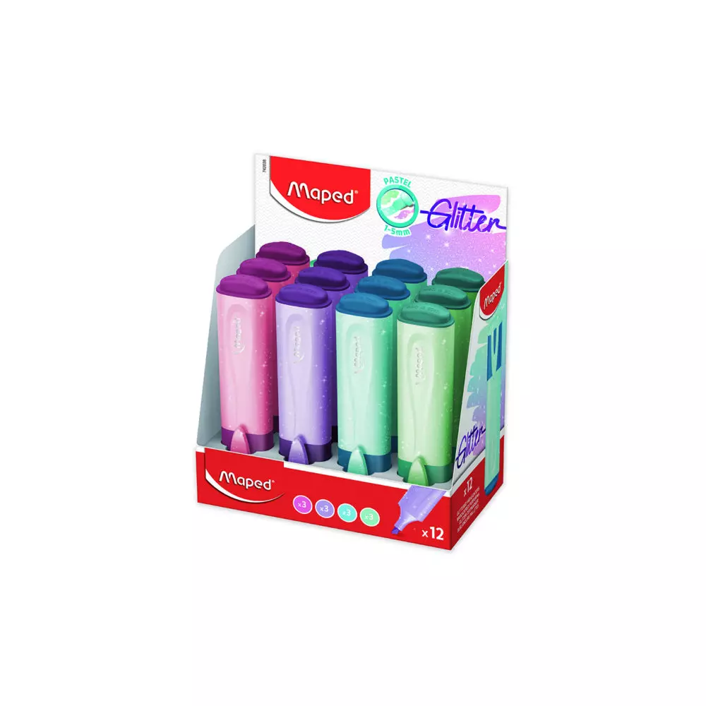 MAPED text marker PASTEL pink sljokice