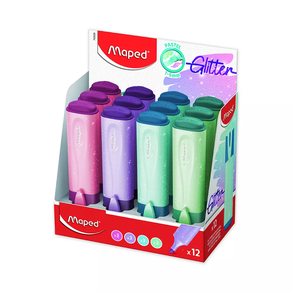 MAPED text marker PASTEL violet sljokice