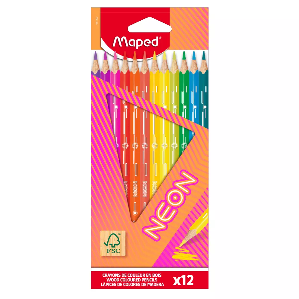 MAPED drvene bojice NEON 1/12