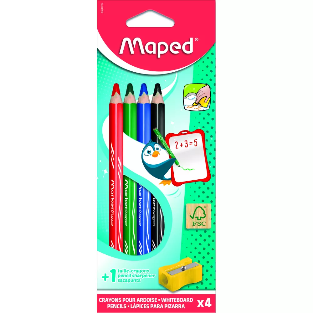 MAPED bojice za belu tablu set 1/4