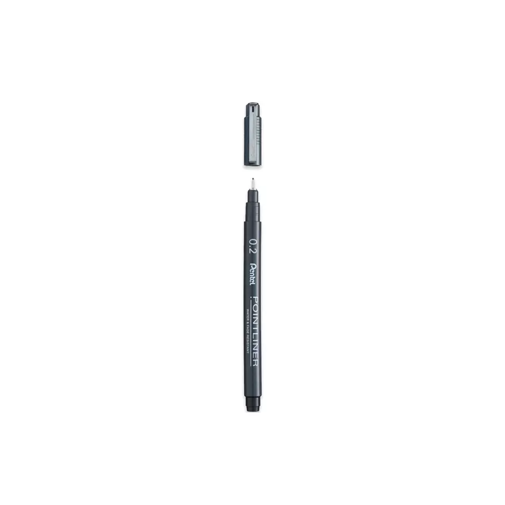 PENTEL fineliner POINTLINER crni 0,2