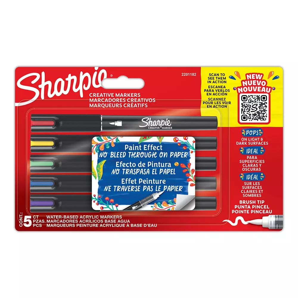 SHARPIE markeri Akrilni cetkica vrh 5/1